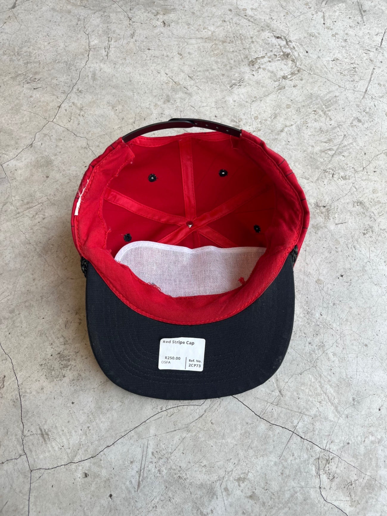 Red Stripe Cap