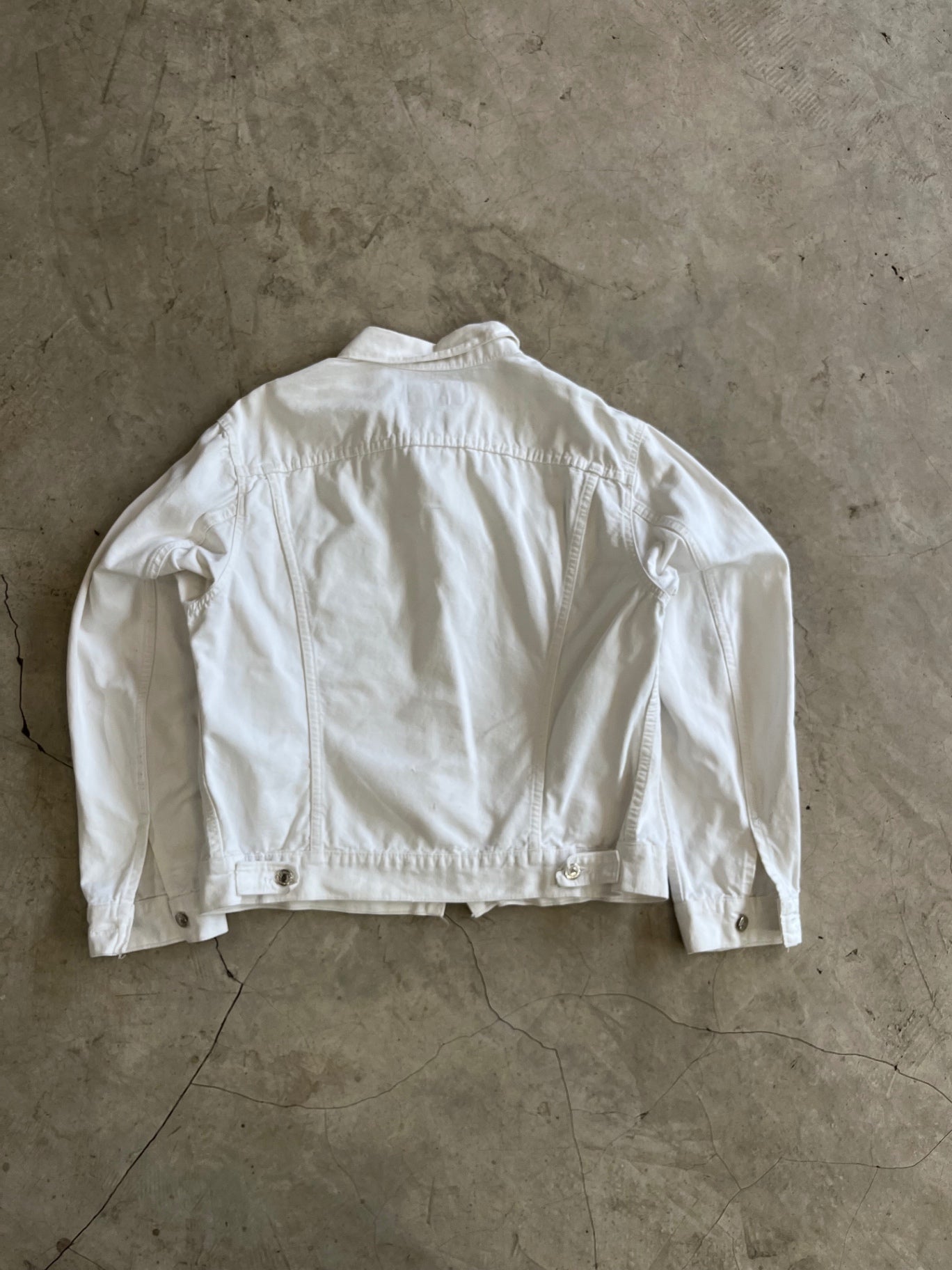 Levis White Tucker Denim