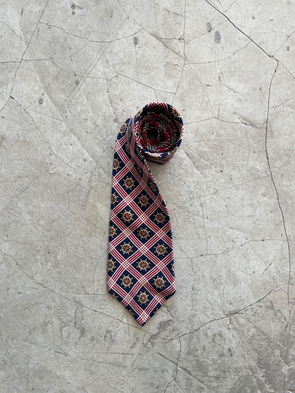 Tommy Hilfiger Wheel Printed Tie