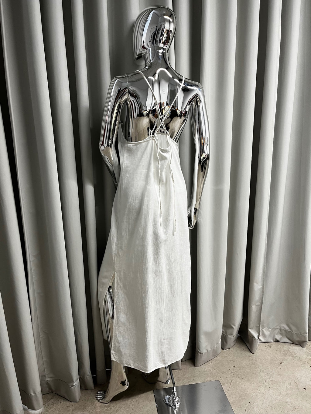 Reserved White Backless Dress