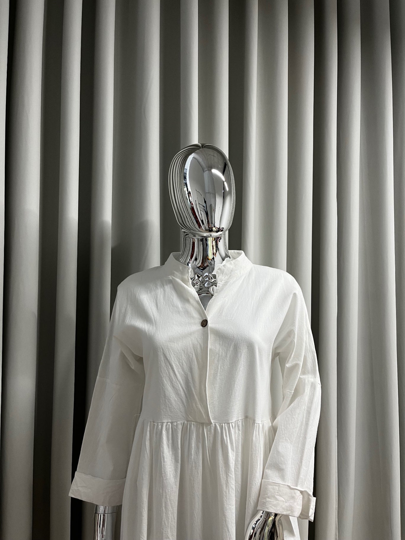 Chinese Collar Maxi Dress