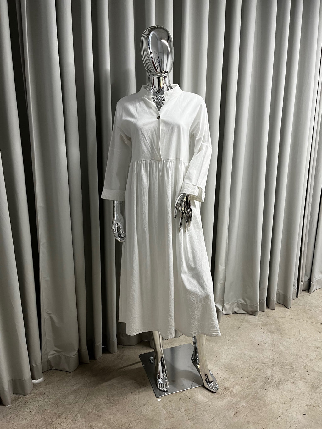 Chinese Collar Maxi Dress