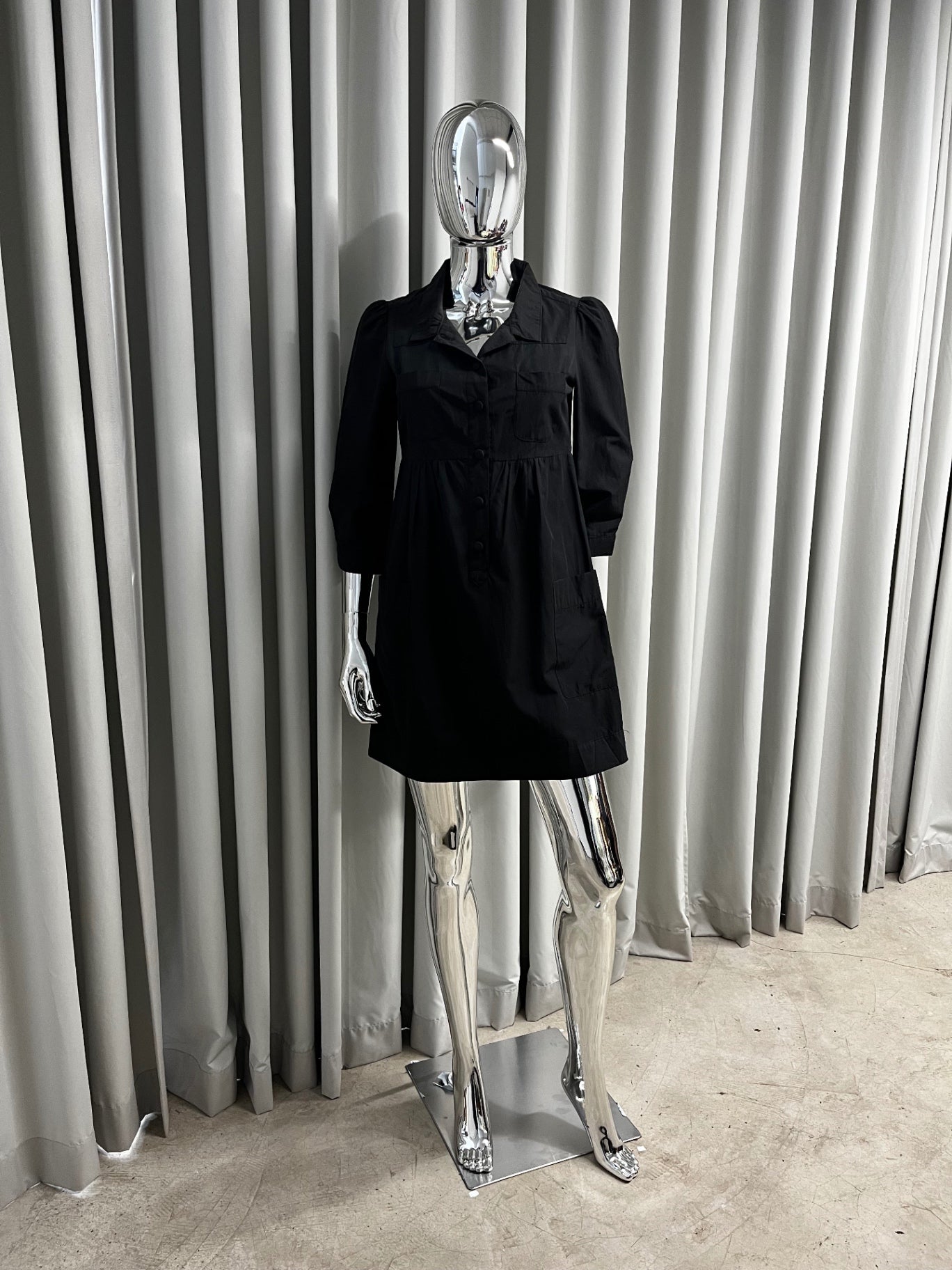 Black MNG Shirt Dress