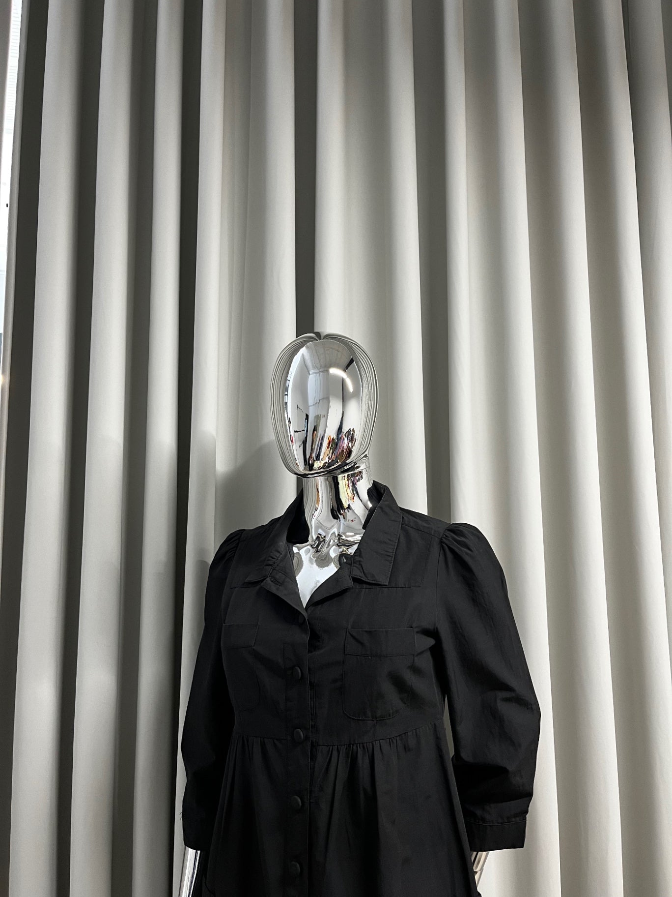 Black MNG Shirt Dress