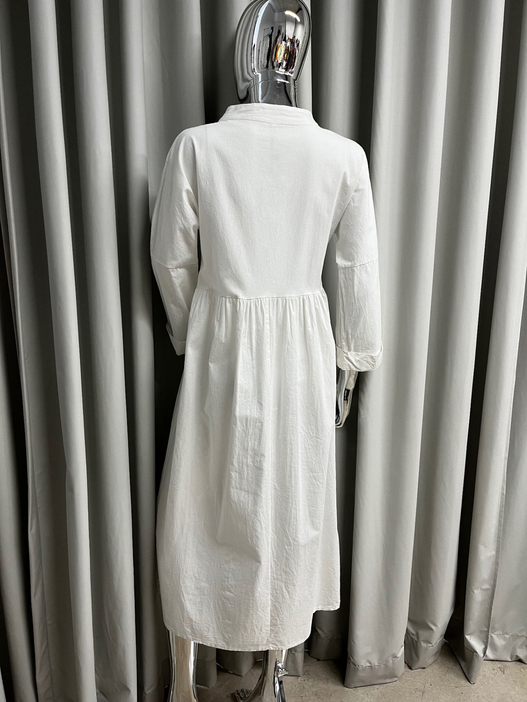 Chinese Collar Maxi Dress