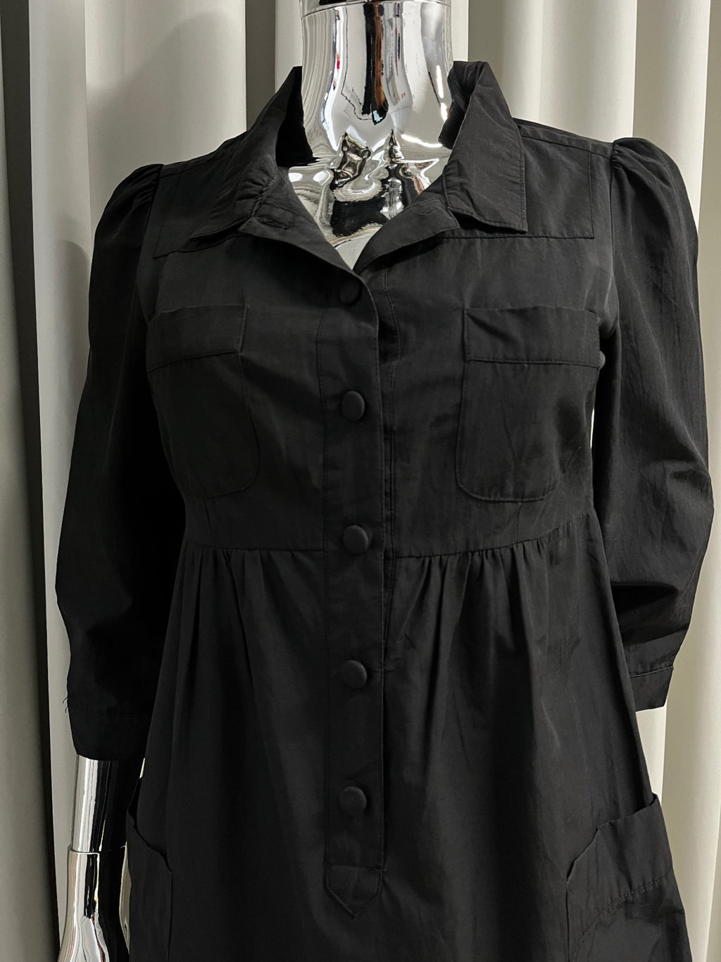 Black MNG Shirt Dress
