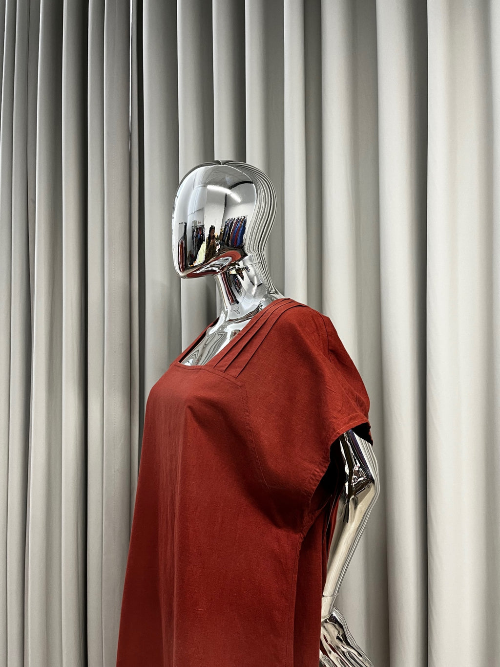 Burnt Orange Shift Dress