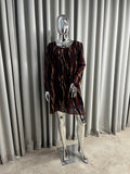 J&L Pleated Midi Dress