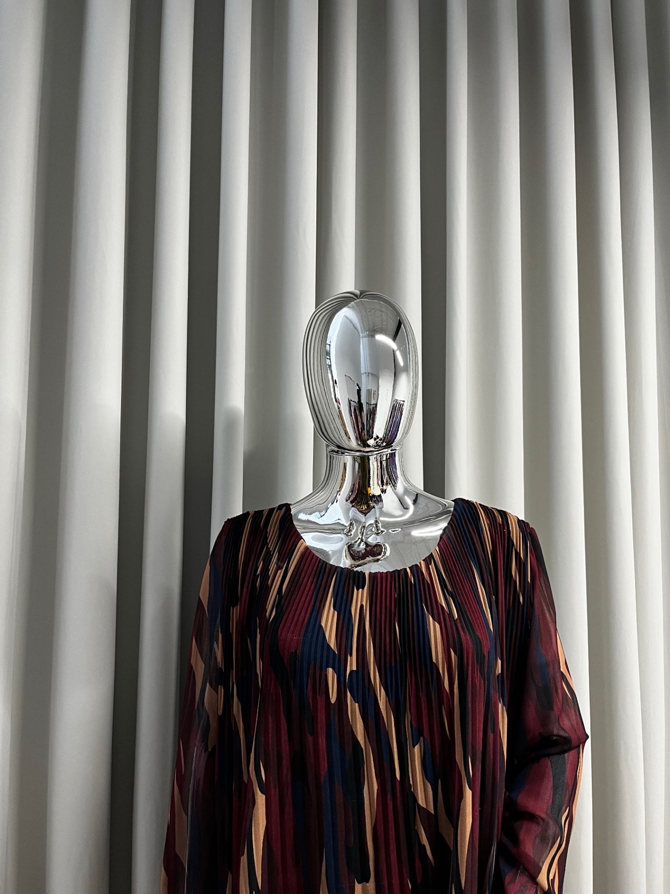 J&L Pleated Midi Dress