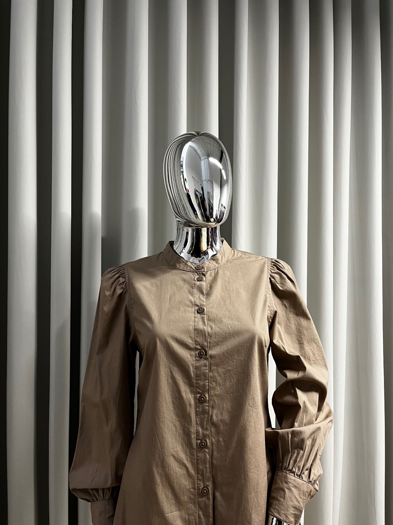 Pieces Brown Long Shirt