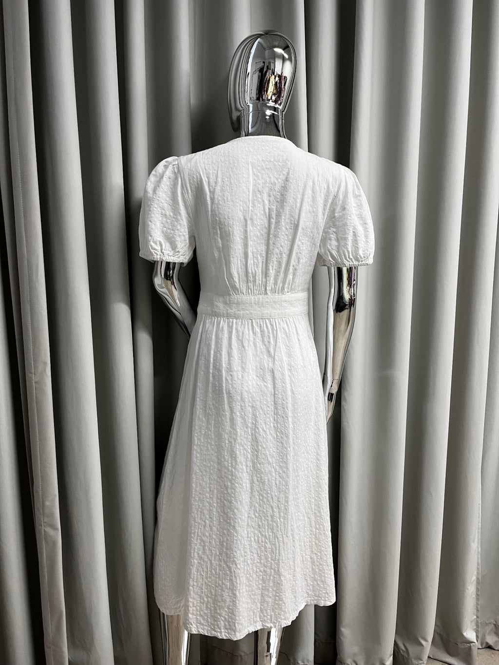 White Button Down Dress