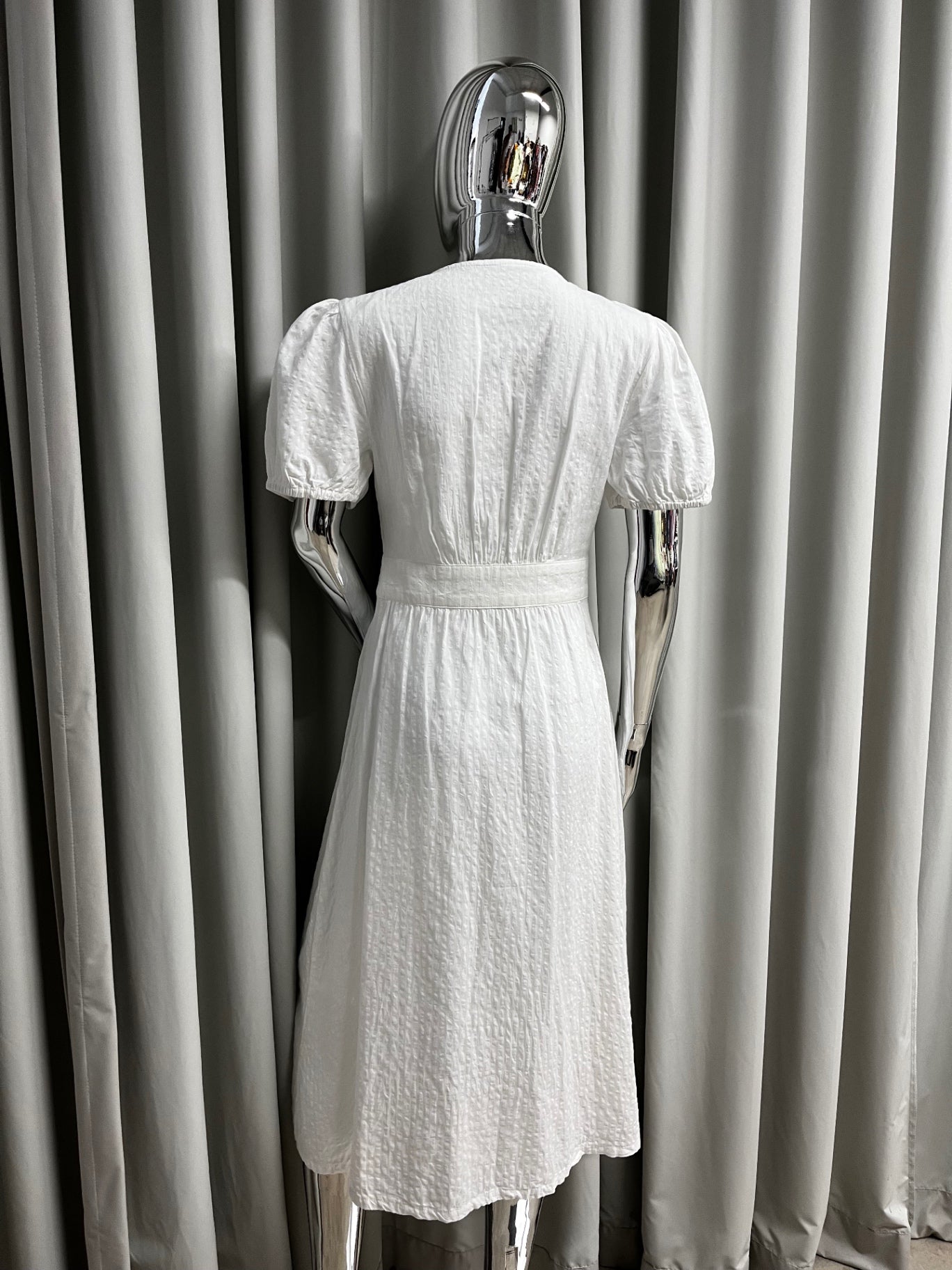 White Button Down Dress