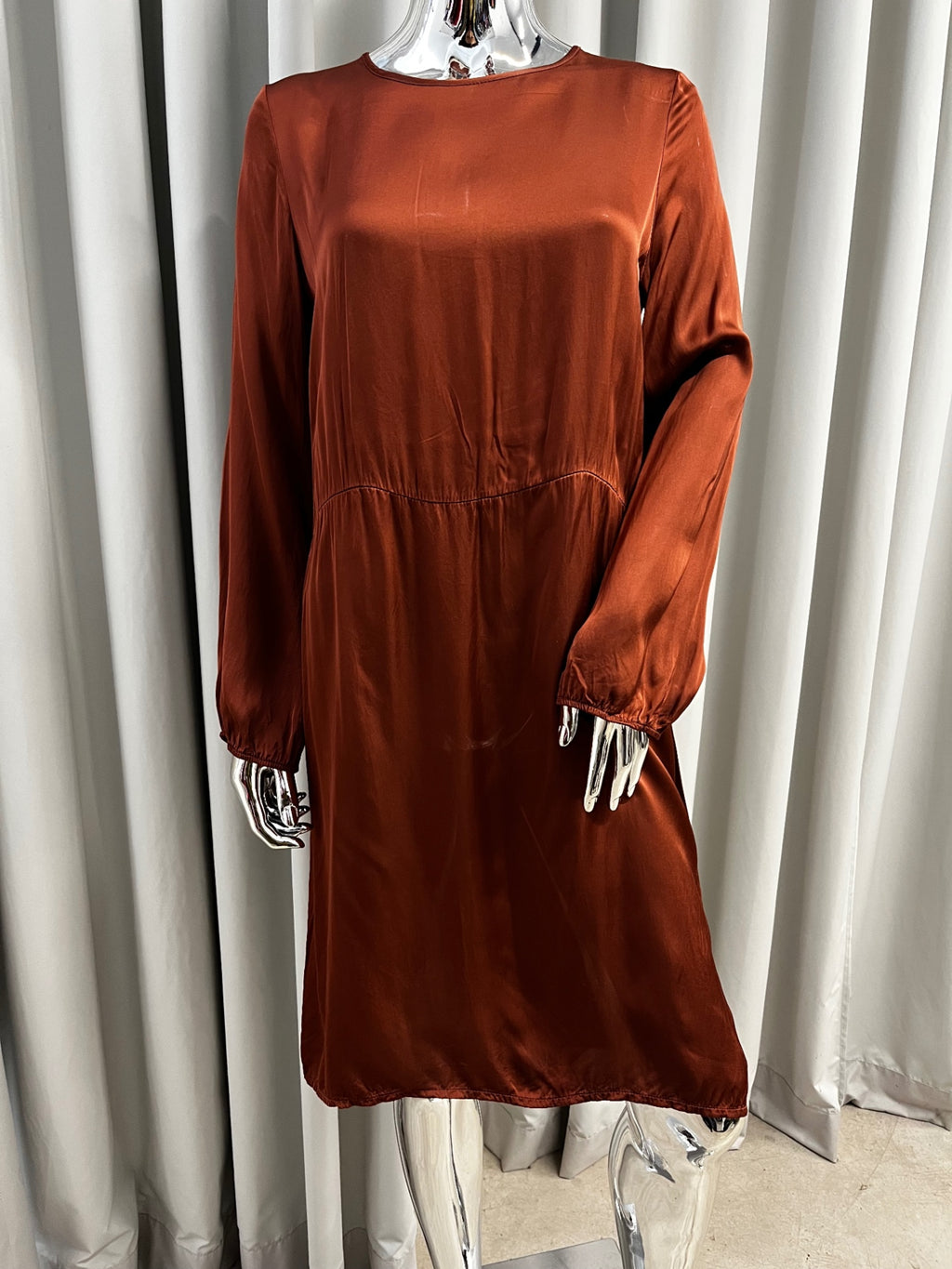 I Am Brown V-neck Dress