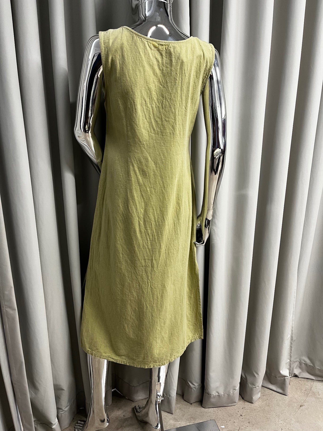 Green Linen Dress