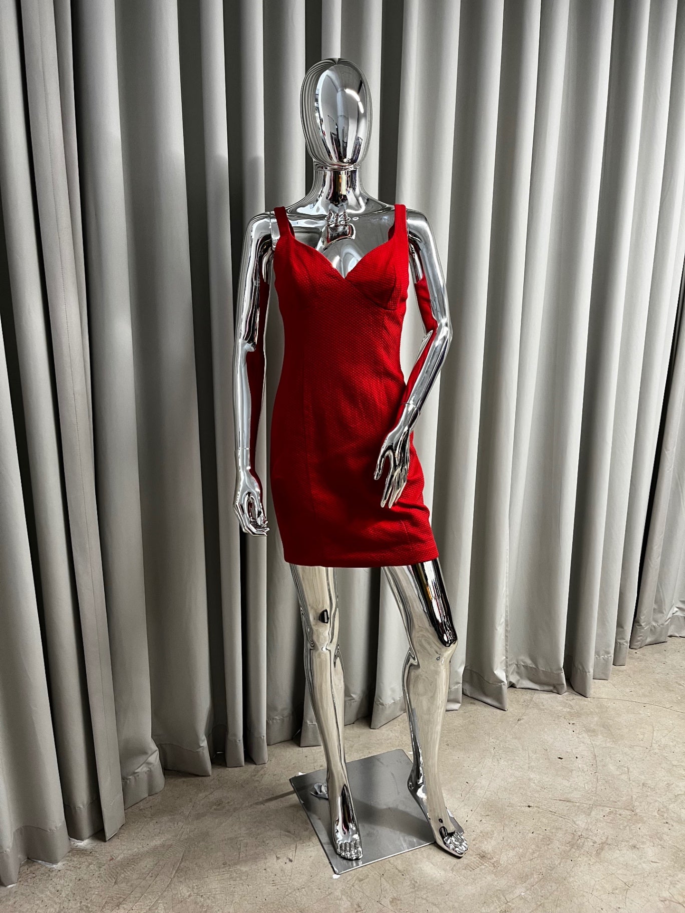 red dress cue Midi Dresses Cue Dresses Nz Cue Spliced Asymmetrical Draped Midi Dress