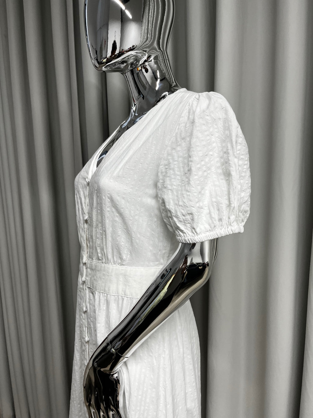 White Button Down Dress