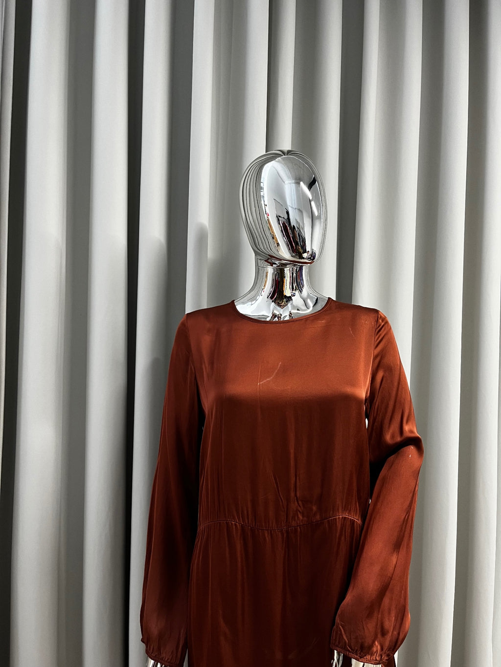 I Am Brown V-neck Dress