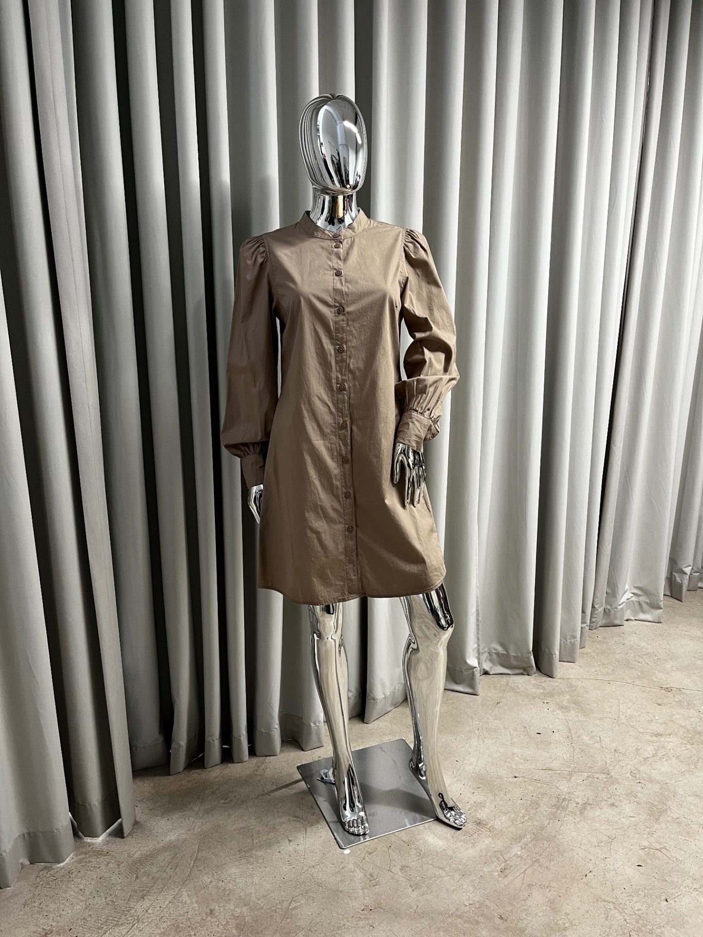 Pieces Brown Long Shirt