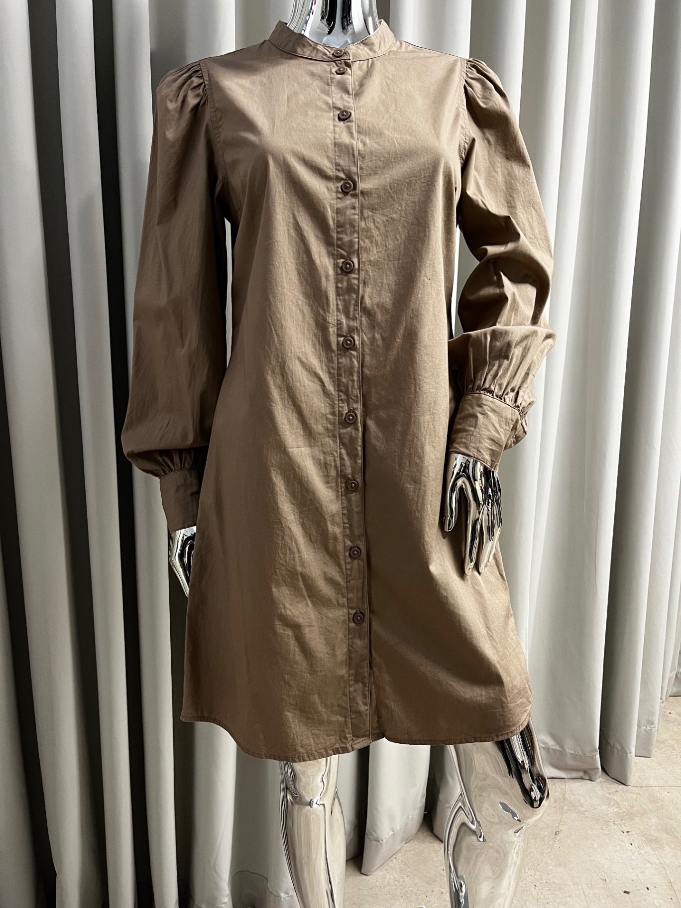 Pieces Brown Long Shirt