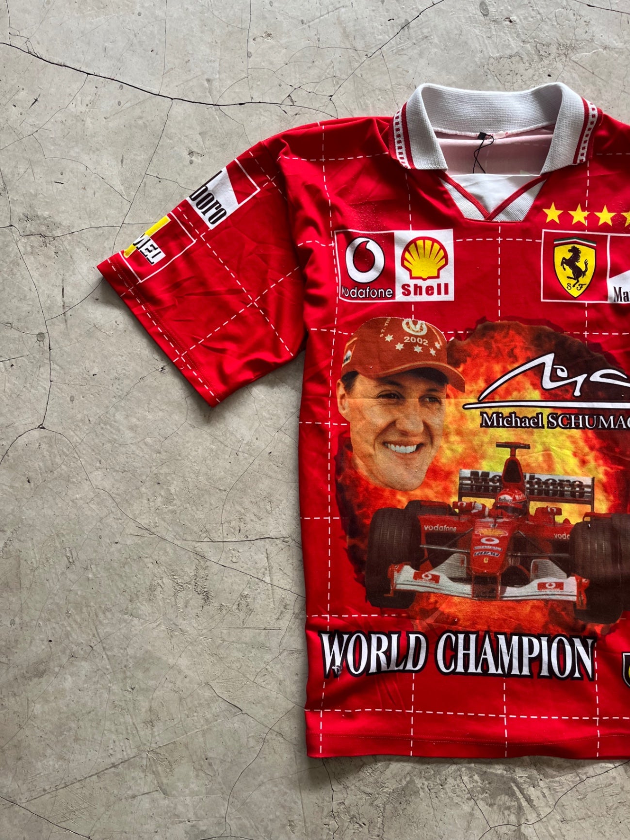 Micheal Schumacher Retro Polo Racing Shirt