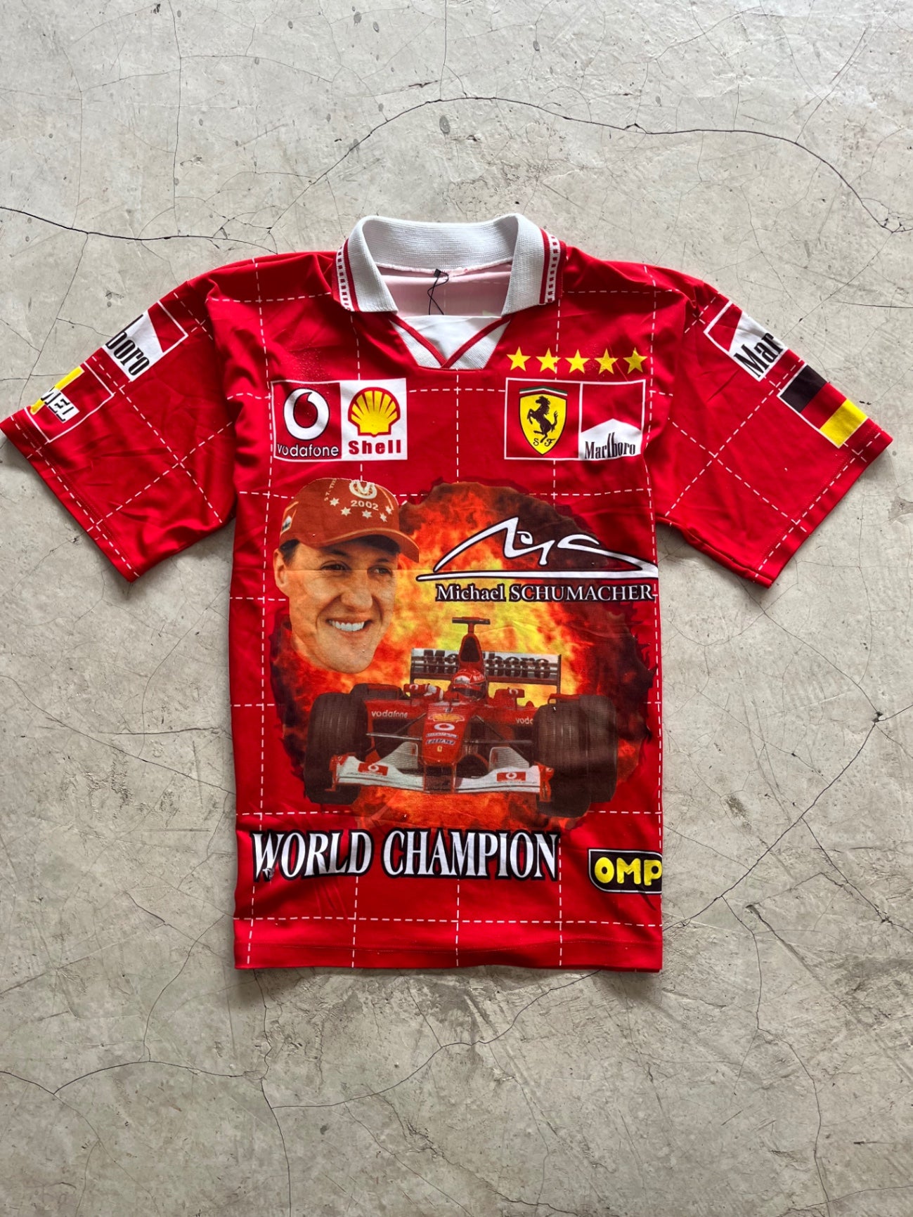 Micheal Schumacher Retro Polo Racing Shirt