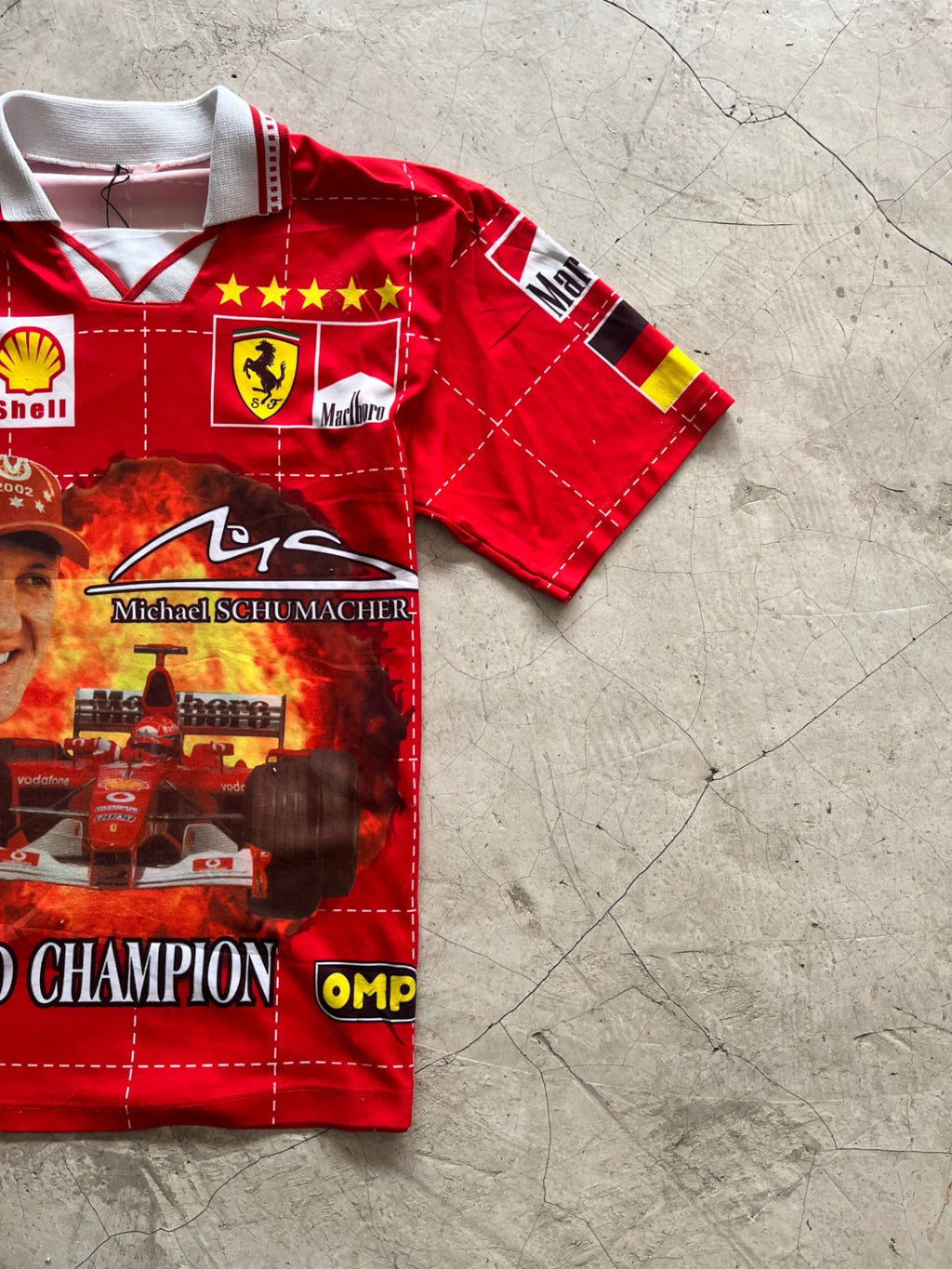 Micheal Schumacher Retro Polo Racing Shirt