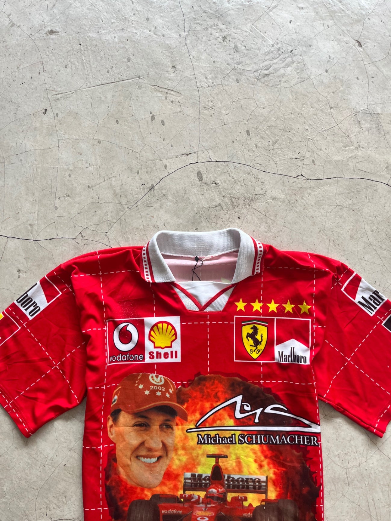 Micheal Schumacher Retro Polo Racing Shirt