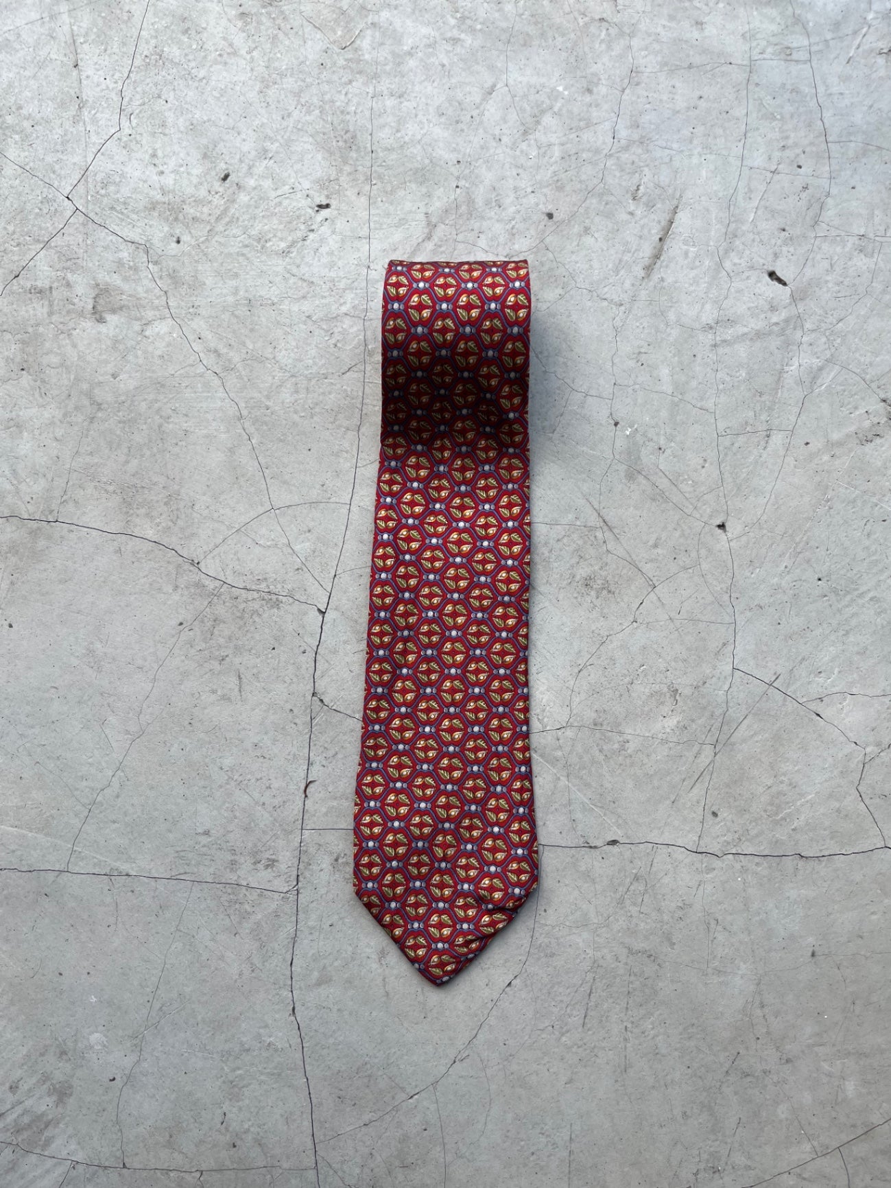 Salvadore Ferragamo Leaf Printed Tie