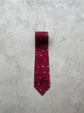 Christian Dior Monsieur Red Printed Tie