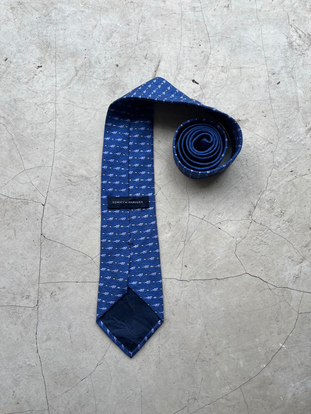 Tommy Hilfiger Shark Printed Tie