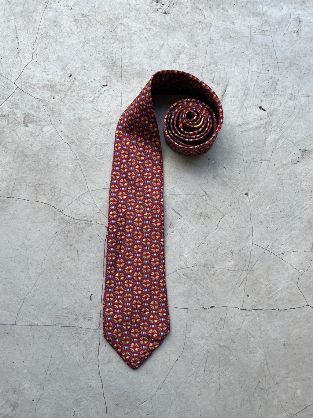 Salvadore Ferragamo Leaf Printed Tie