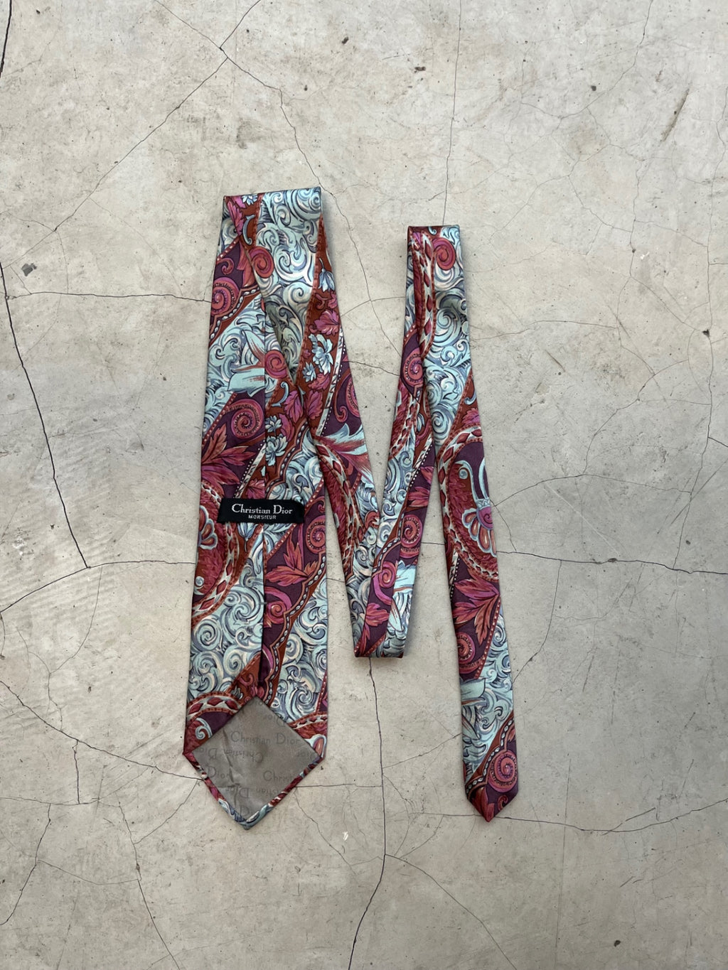Christian Dior Floral Printed Tie