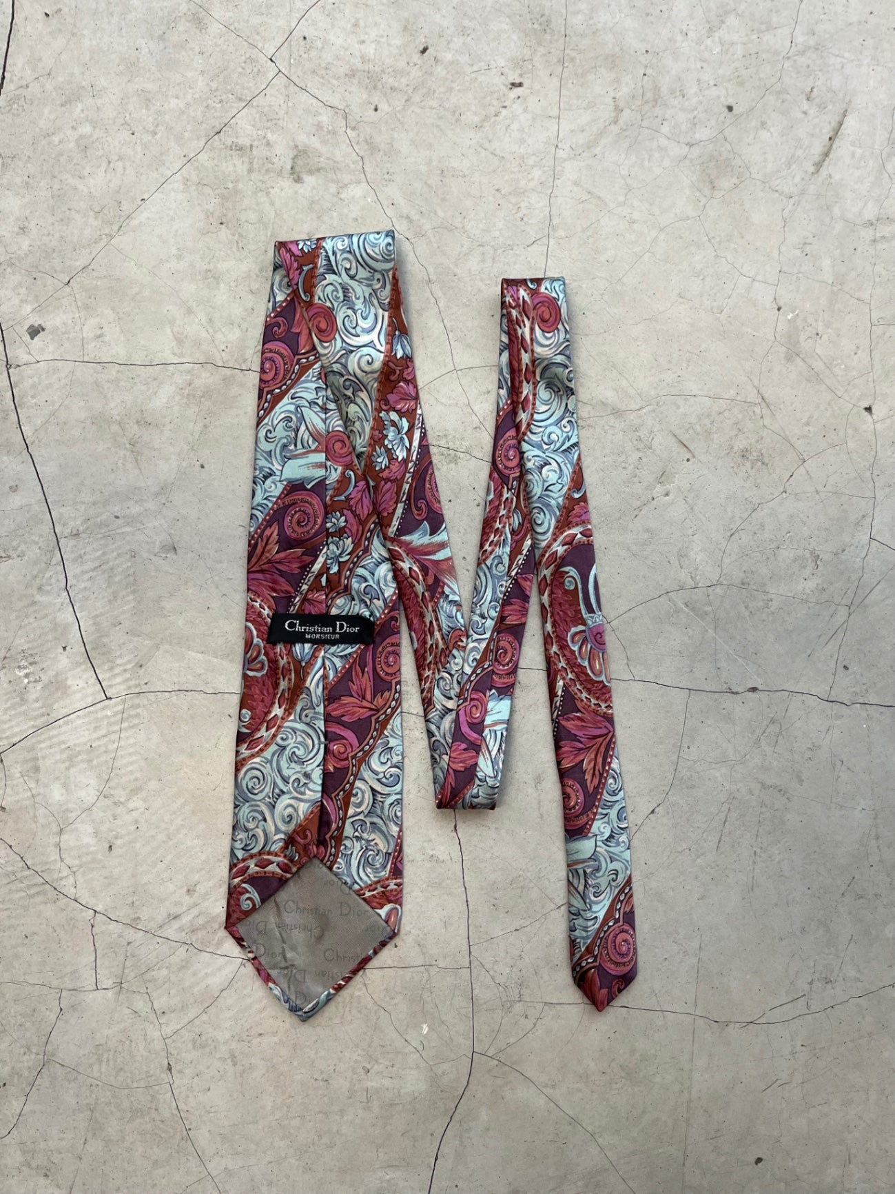 Christian Dior Floral Printed Tie