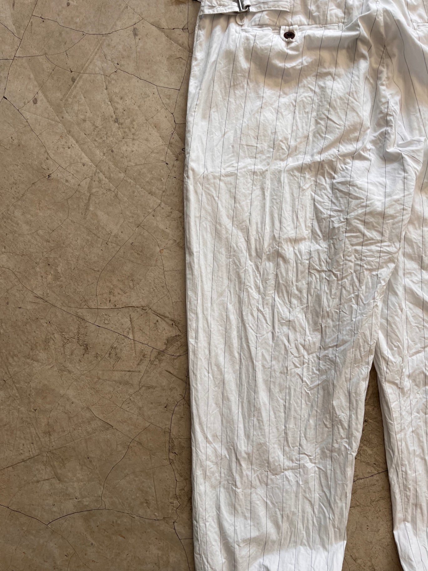 Polo Ralph Lauren Striped White Pants