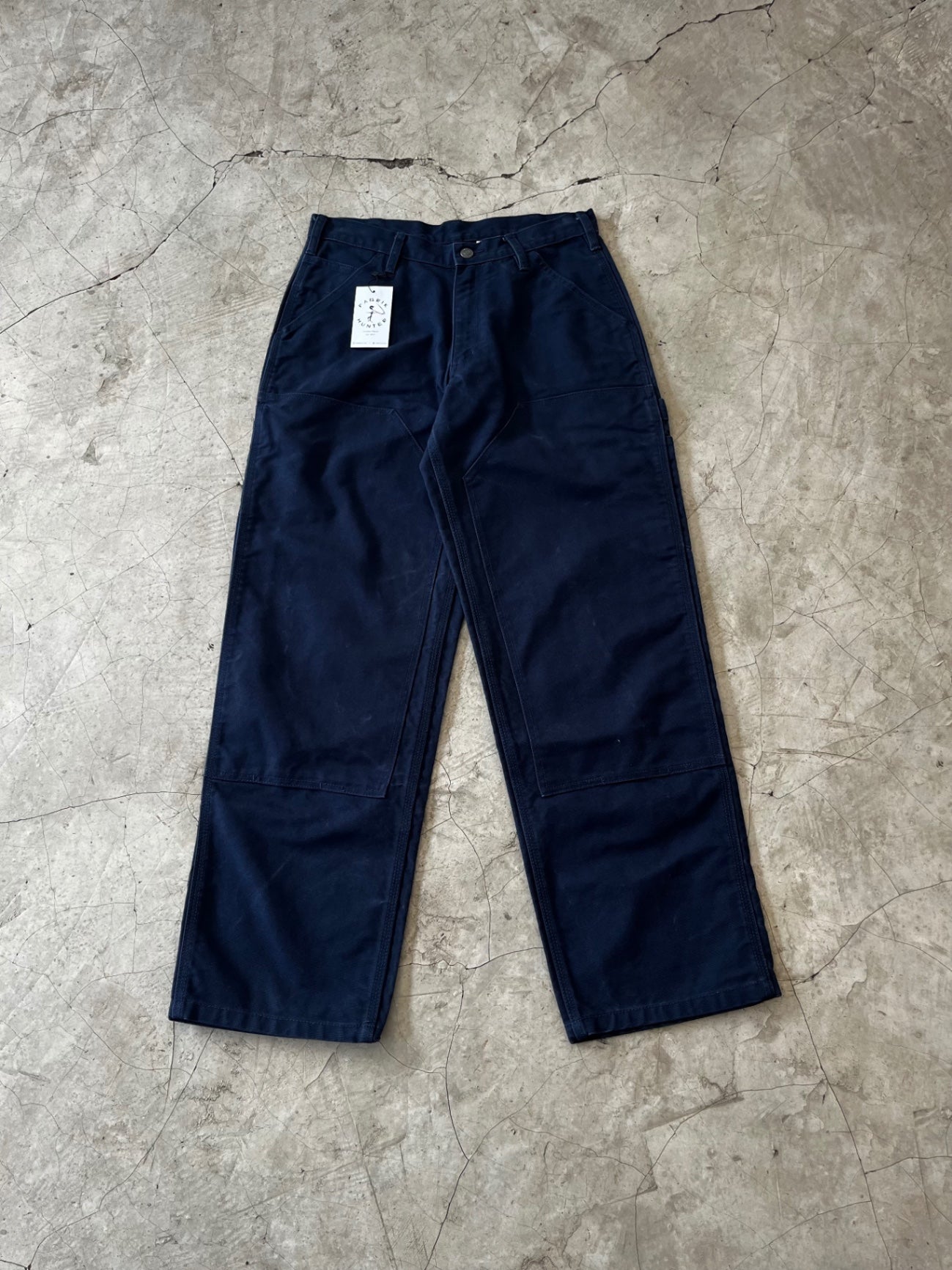 Dakota Double Knee Navy Pants