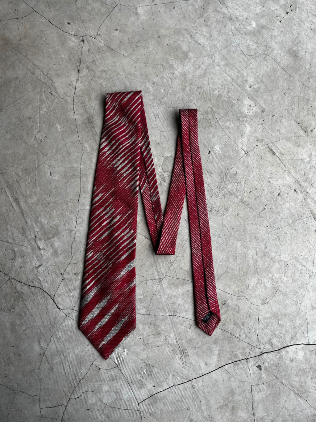 Missoni Cravatte Red and Silver Tie