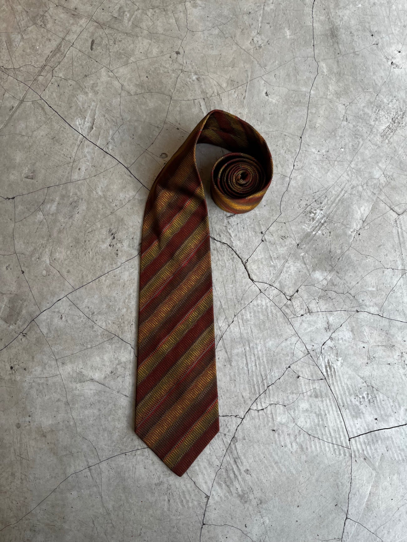 Missoni Cravette Russet Striped Tie