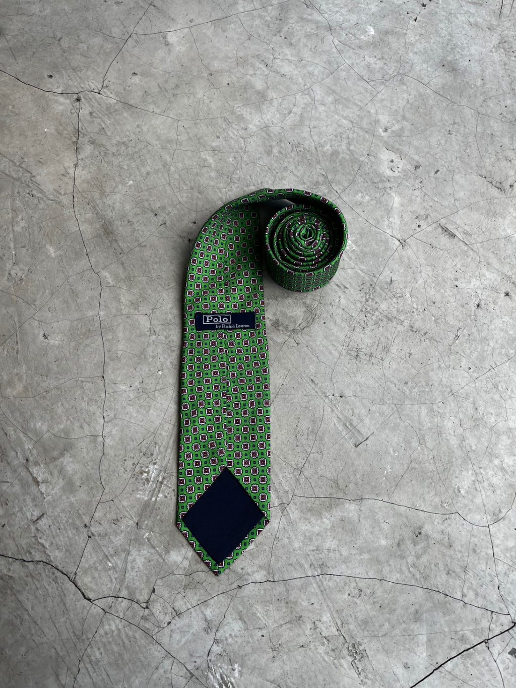 Polo Ralph Lauren Green Square Tie