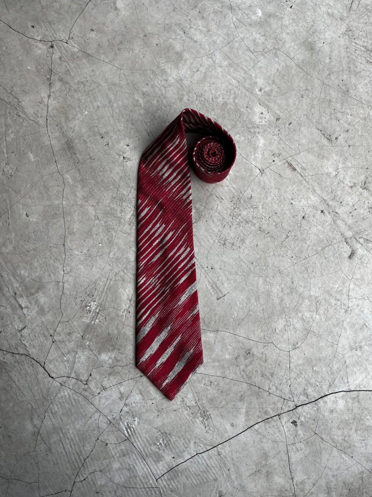 Missoni Cravatte Red and Silver Tie