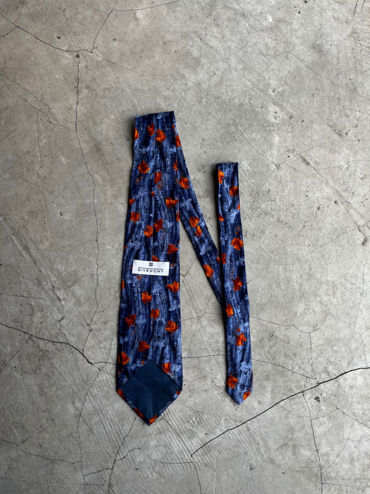Givenchy Autumn Leaves Printed Tie
