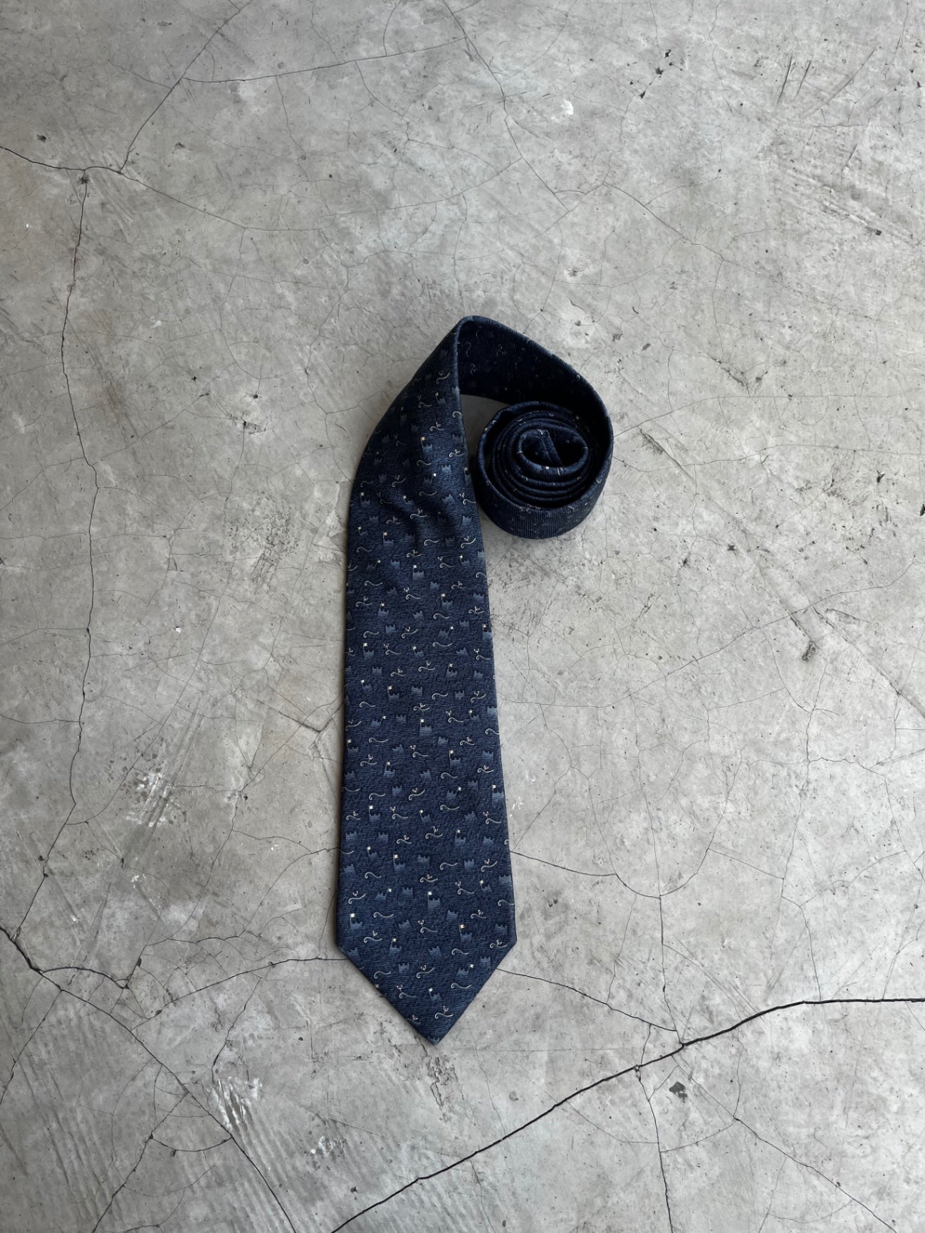 Bulgari Castle Printed Tie