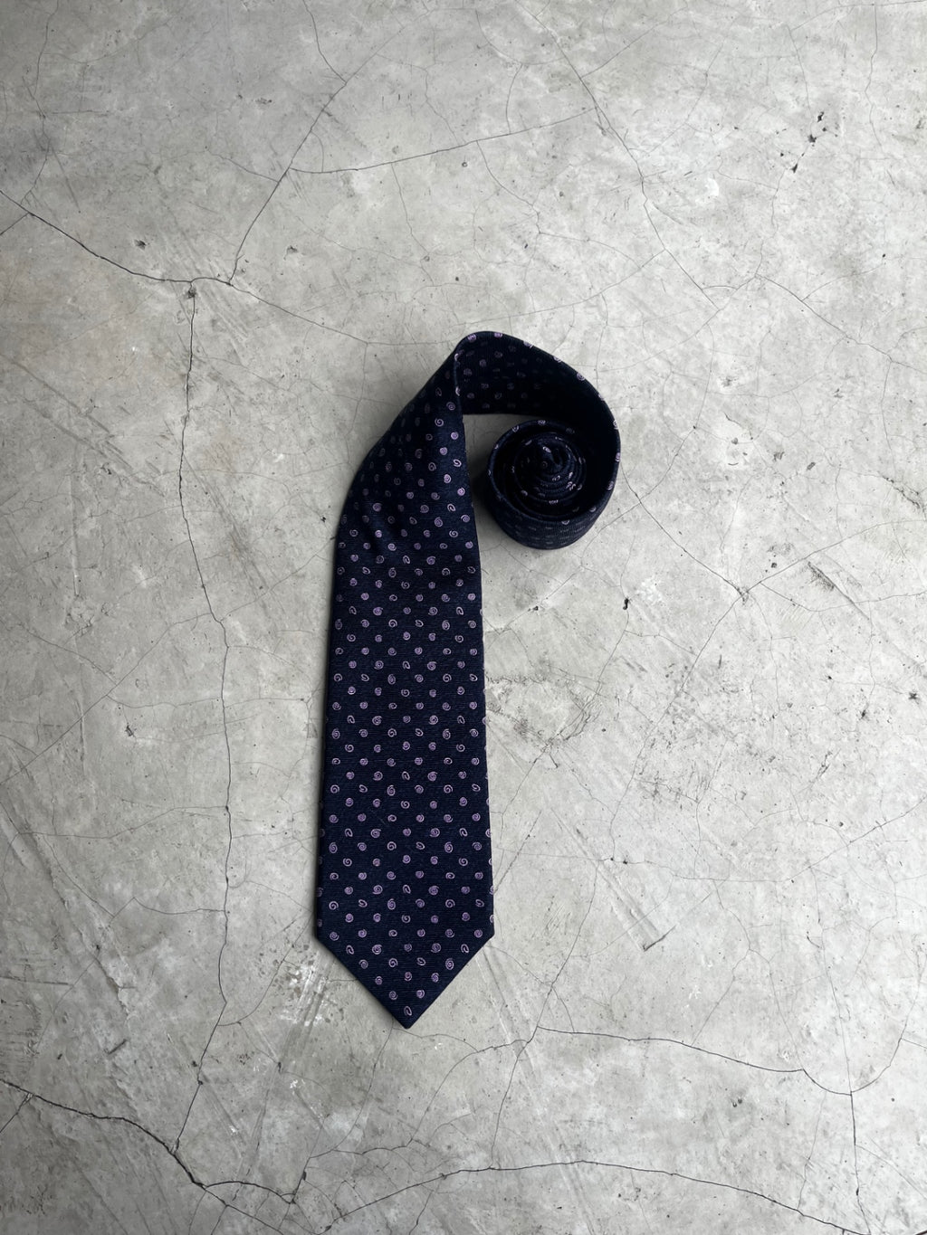 Bulgari Spiral Printed Tie