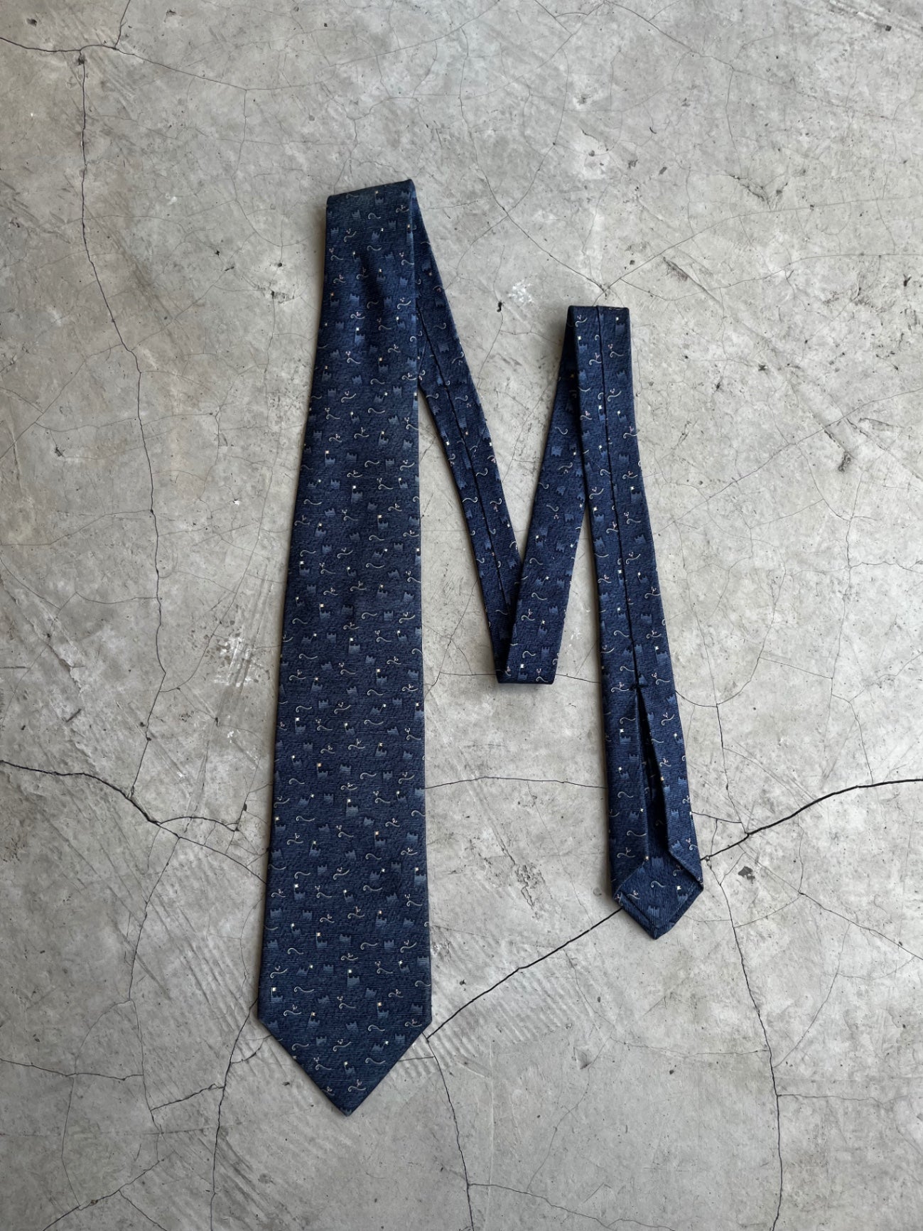 Bulgari Castle Printed Tie