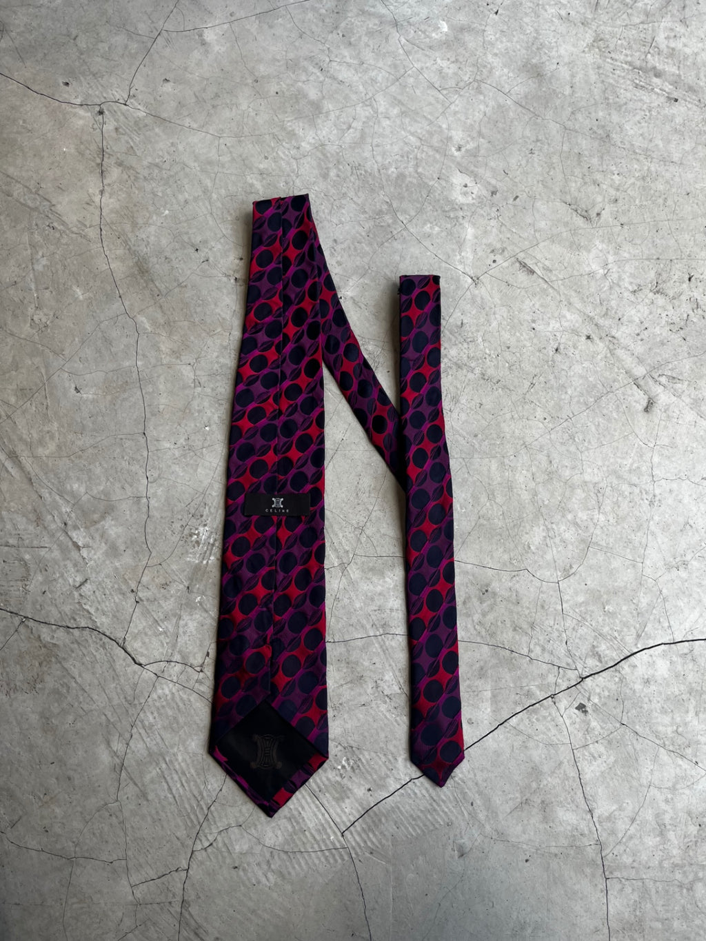 Celine Dots Striped Tie