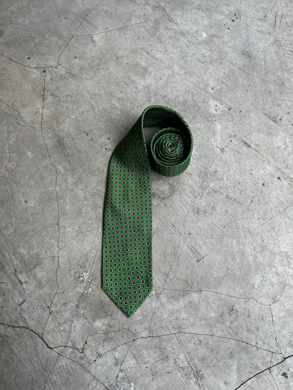 Polo Ralph Lauren Green Square Tie