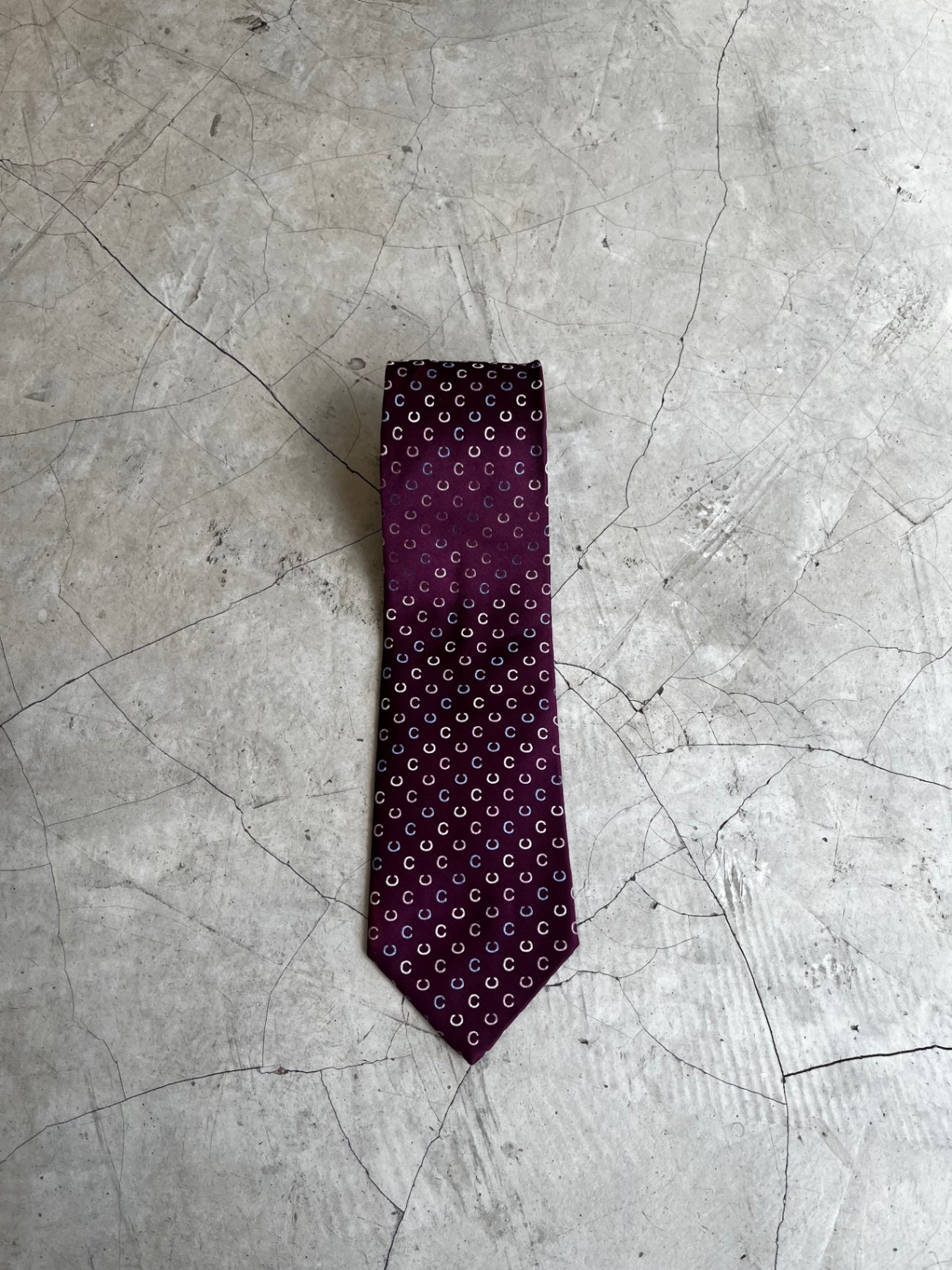 Celine Monogram Silk Tie