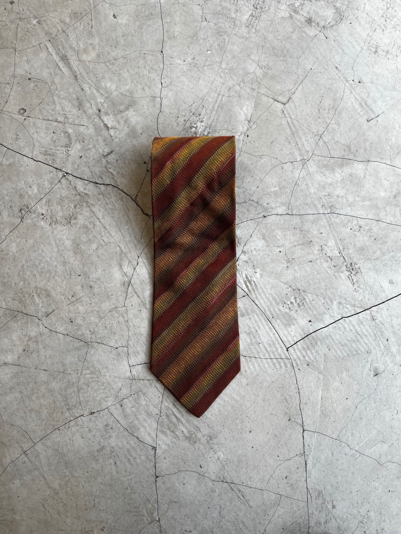 Missoni Cravette Russet Striped Tie