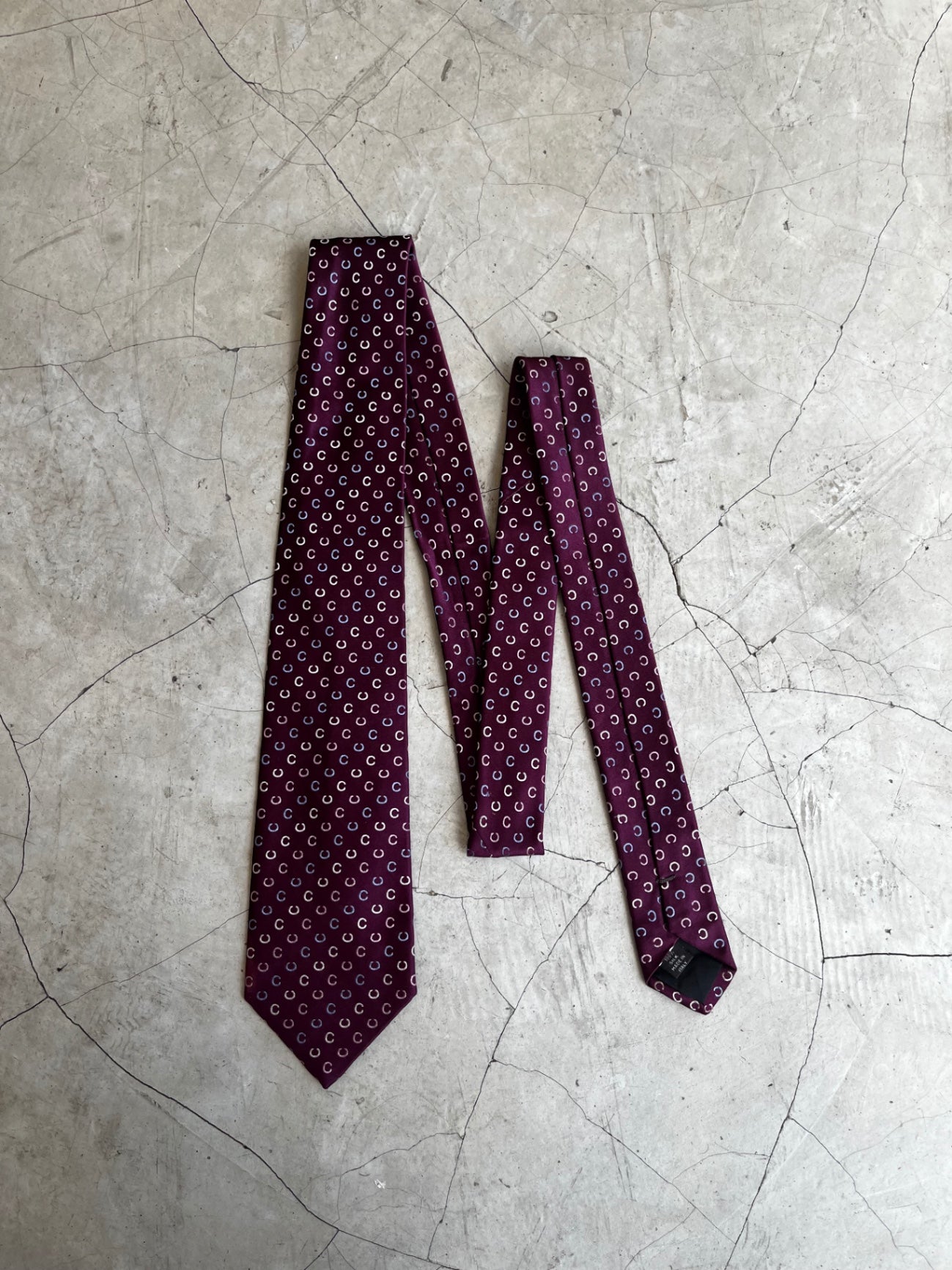 Celine Monogram Silk Tie