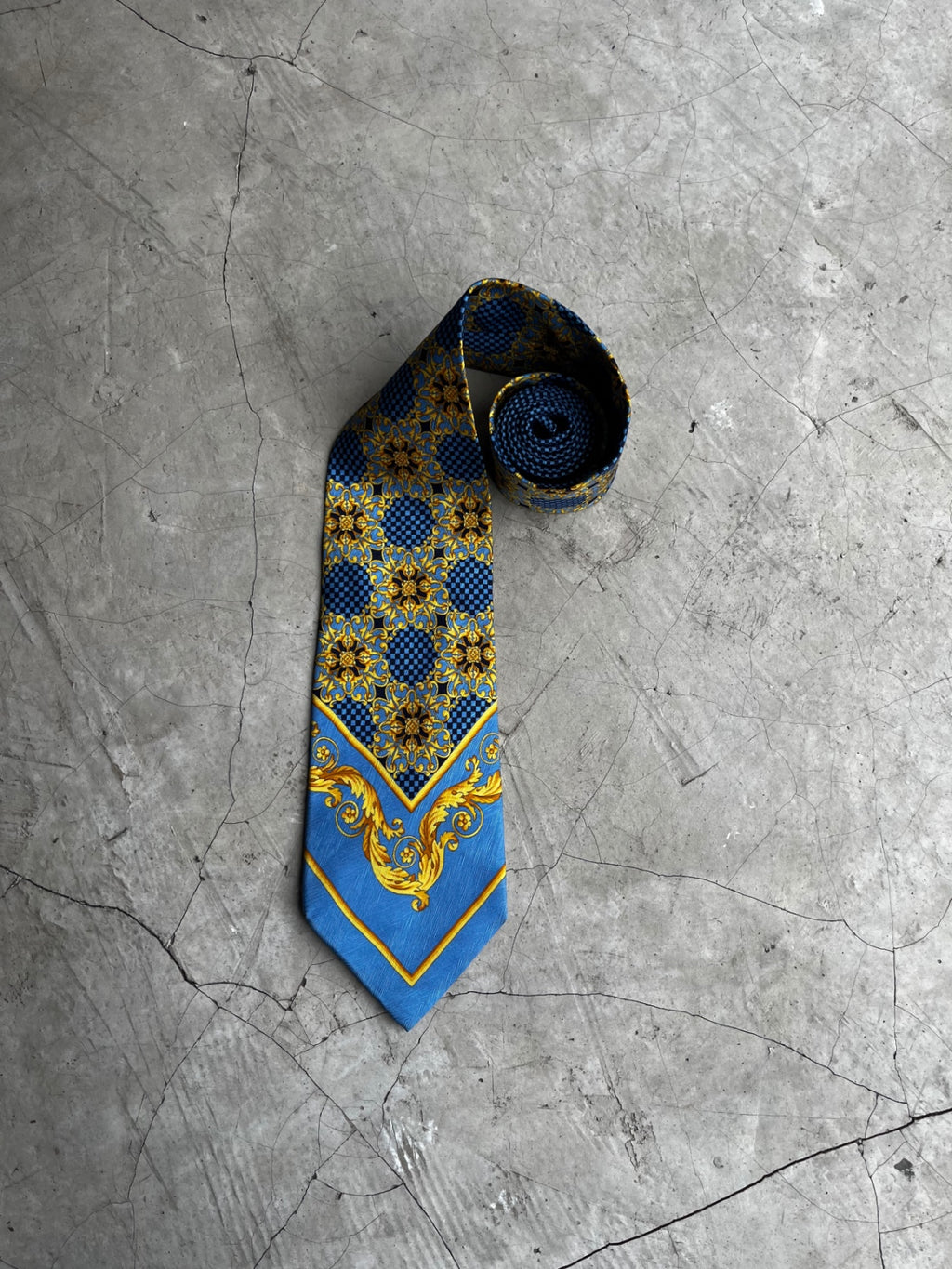 Gianni Versace Printed Silk Tie