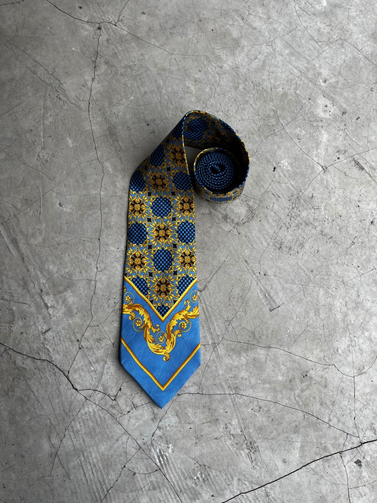 Gianni Versace Printed Silk Tie